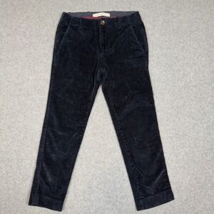 Zara Man Navy Blue Corduroy Pants Slim Fit Size 36 (28x23) Preppy